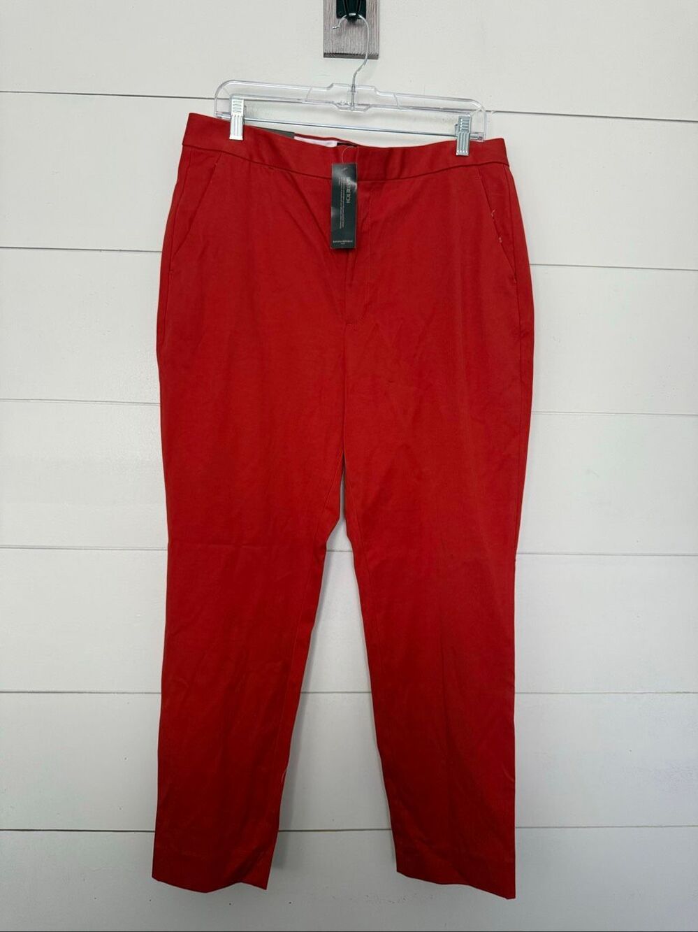 Banana Republic Women’s 14 Red High Rise Slim Ankle Pants Office Core Career New